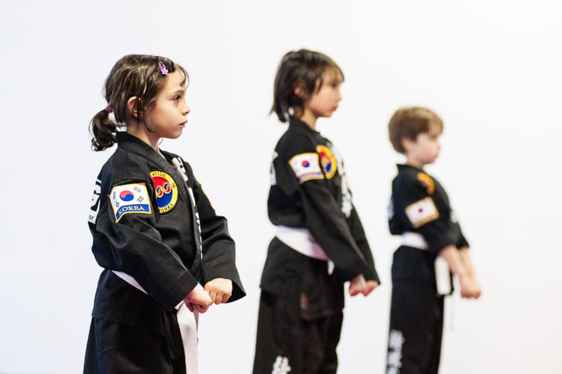 Kids martial arts class at Tukong Austin in North Austin