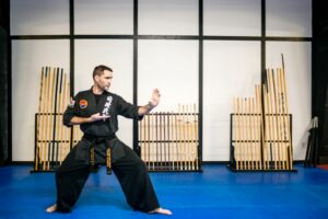 Master Ali performing back balance