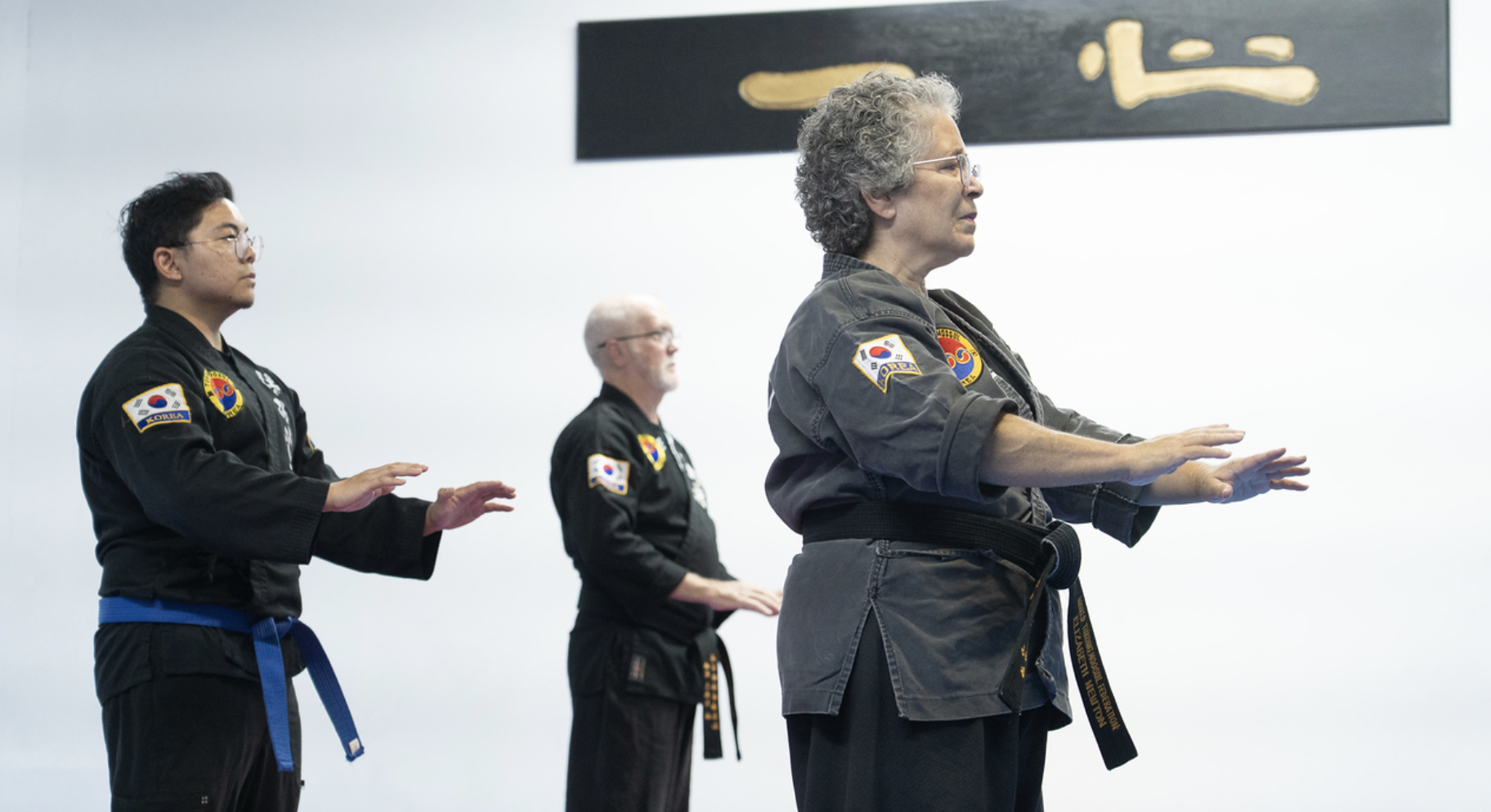 Adult students training at Tukong Austin martial arts